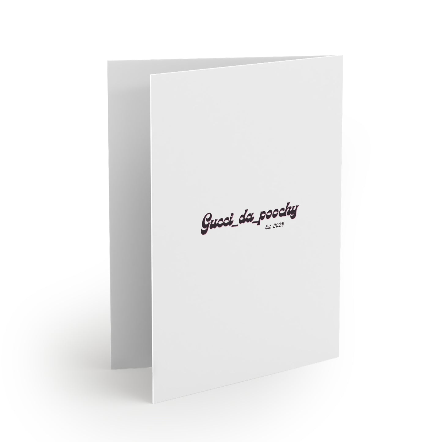 Animal Paw Print Blank Greeting Cards