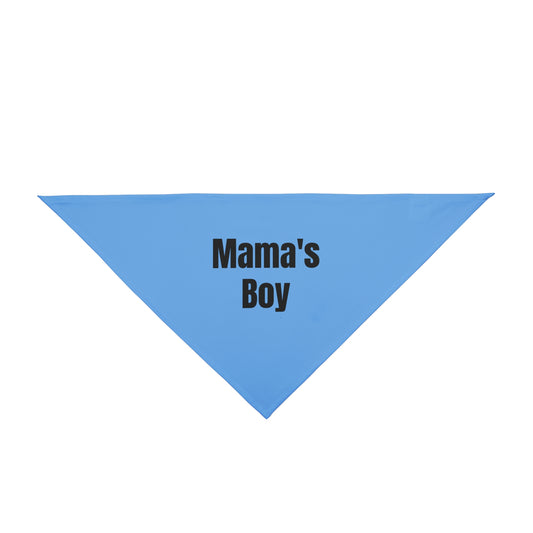 Mama's Boy Pet Bandana - Stylish Blue Dog Accessory