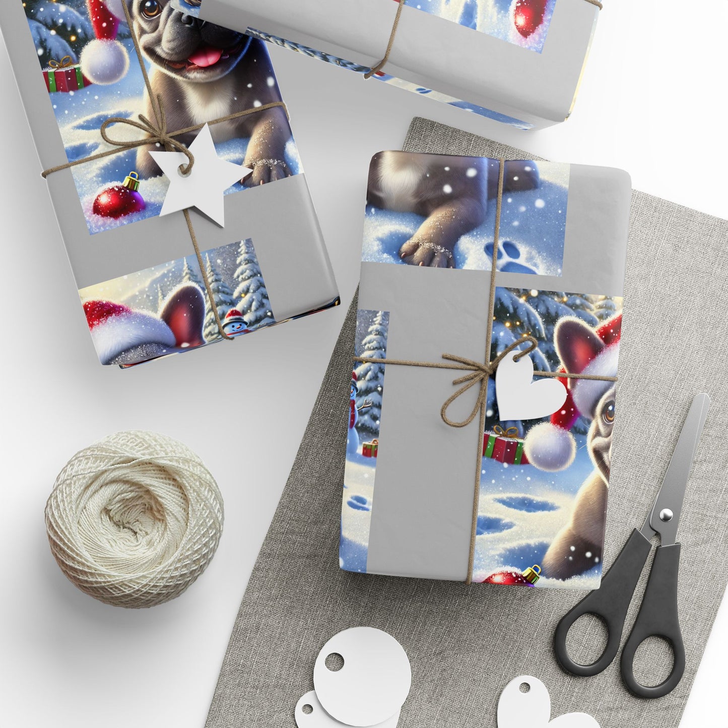 French Bulldog Christmas Wrapping Paper