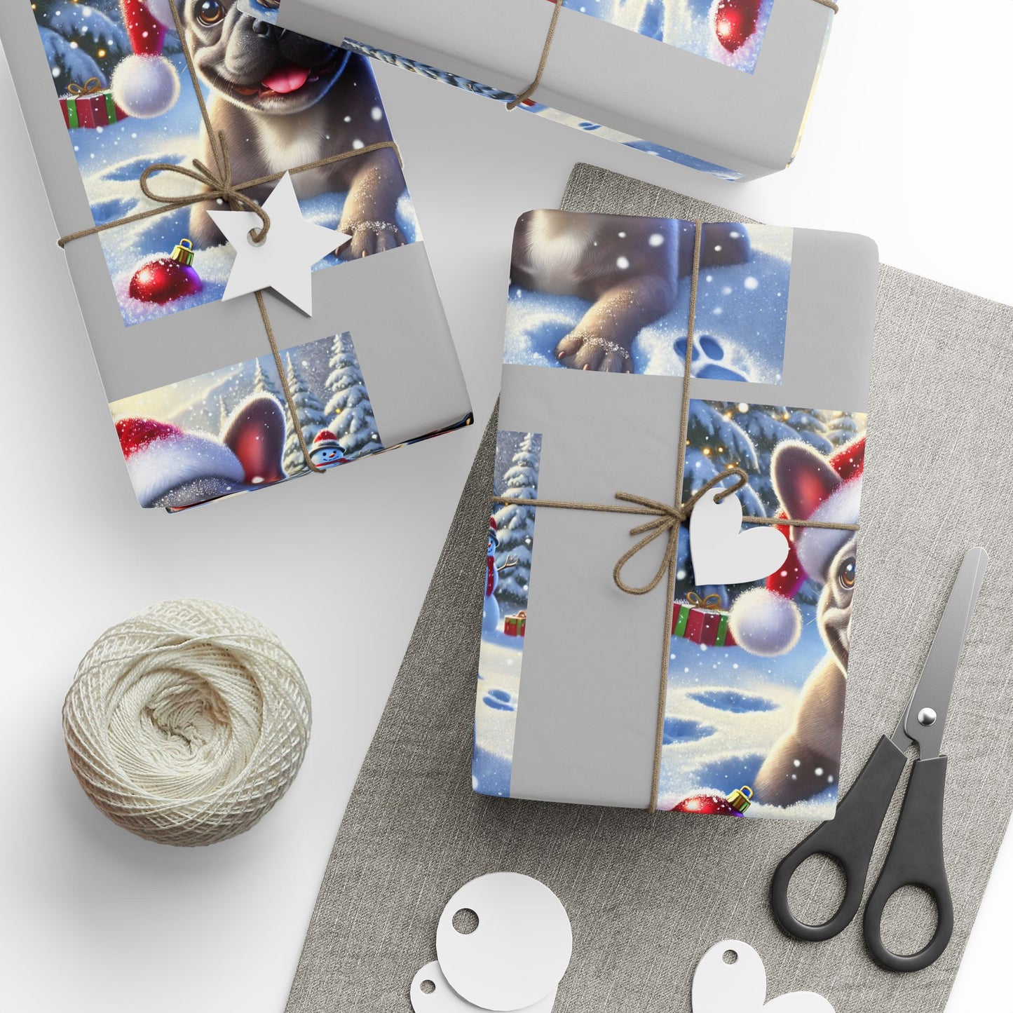 French Bulldog Christmas Wrapping Paper